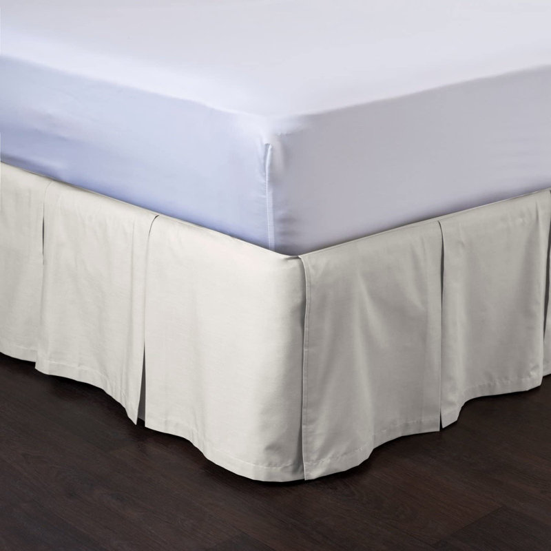 Jupe de lit détachable sur mesure, 14", Simple TG, Crème
