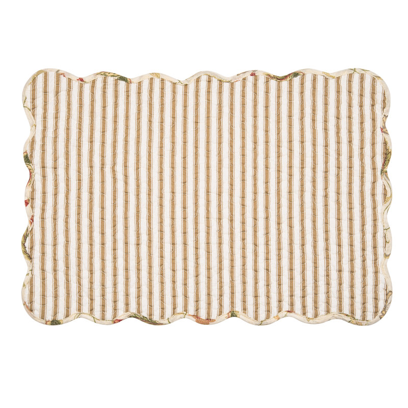 Ensemble de 6 napperons en coton matelassé Bailey
