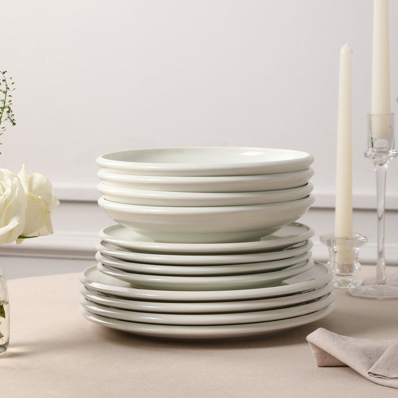 Service de vaisselle Earth & Clay Harmony, Blanc, 12