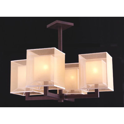 lustree grise 4 lumières Hogue