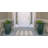 Anna-Sophia Dotted Stripe Ivory and Blue Indoor Outdoor Machine Washable Area Rug-247883979
