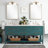 72" Robertson Double Bathroom Vanity Set with Oval Undermount Sinks-75247110-75247116-75247115