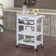 Michelle 4 Tier Butcher Block Kitchen Cart with Drawer and Wine Rack
