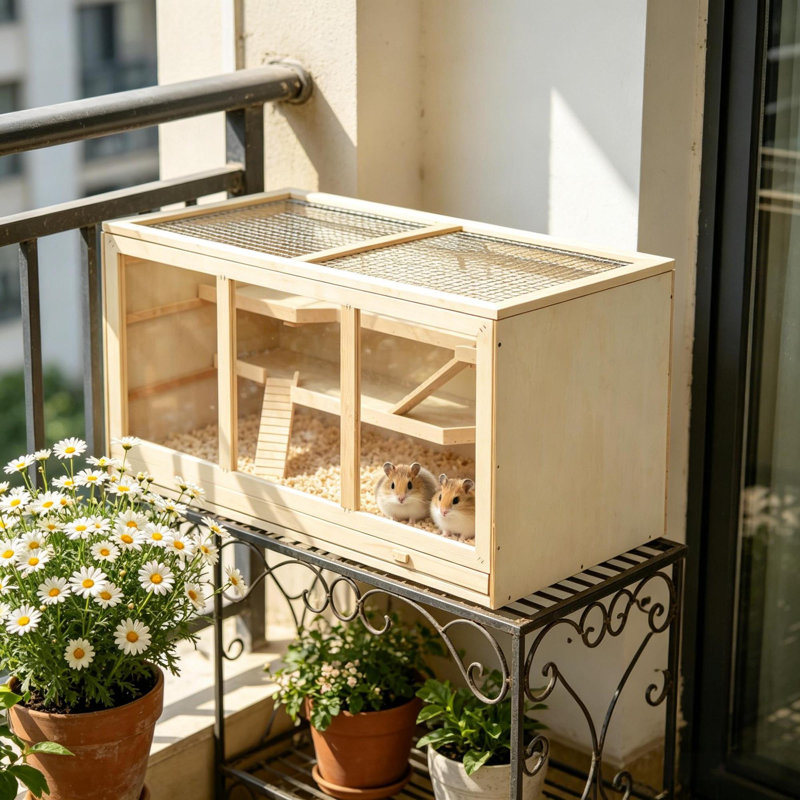 Cage spacieuse pour petits animaux