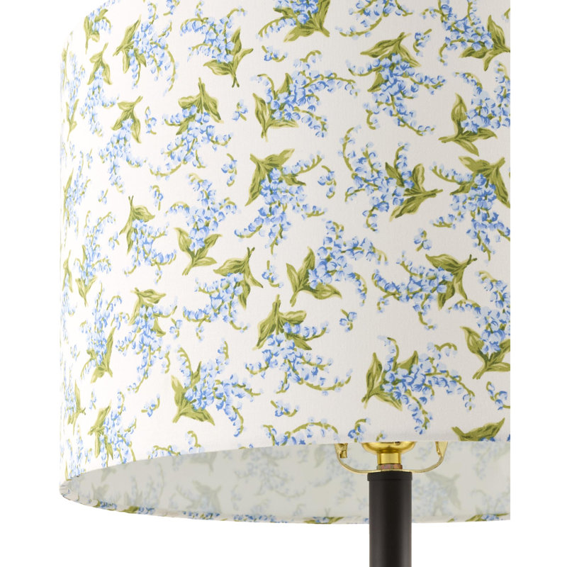 Norval Table Lamp, Ivory/Light Blue
