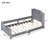 Upholstered Daybed With Classic Stripe Shaped Headboard, Perfect For Kids' Rooms And Guest Spaces-770787960