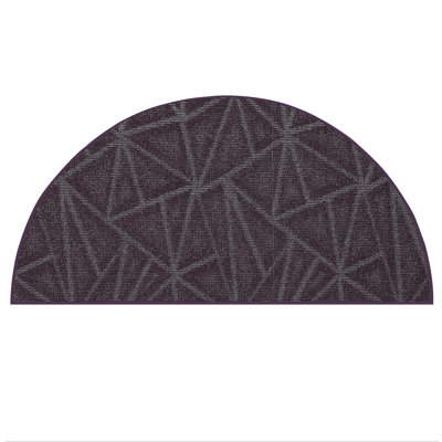 Tapis intérieur / extérieur à motif géométrique mauve