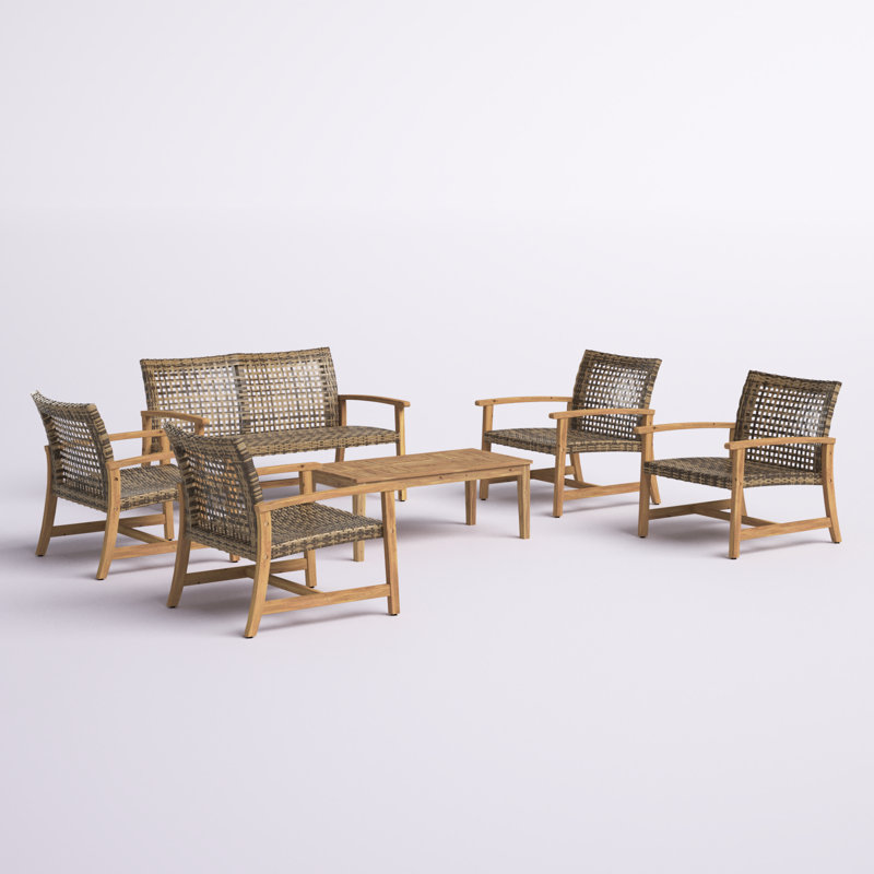 Becca 6 - Person Seating Group, Natural