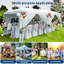 Auvent robuste pliable 10 x 20 pi avec housse imperméable et 6 parois latérales amovibles, 3 hauteurs réglables et installation rapide pour un pavillon de fête ou des événements