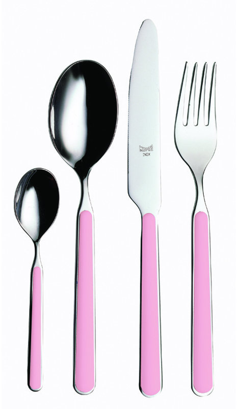 Fantasia 24-Piece Cutlery Set, Pale Rose