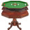 Table de poker 3 en 1 Hathaway Kingston, table de billard de salle à manger et de billard pour les salles de jeux - bois franc durable, pieds robustes, surface de jeu lisse - comprend des boules de butoir, des queues, de la craie et du noyer