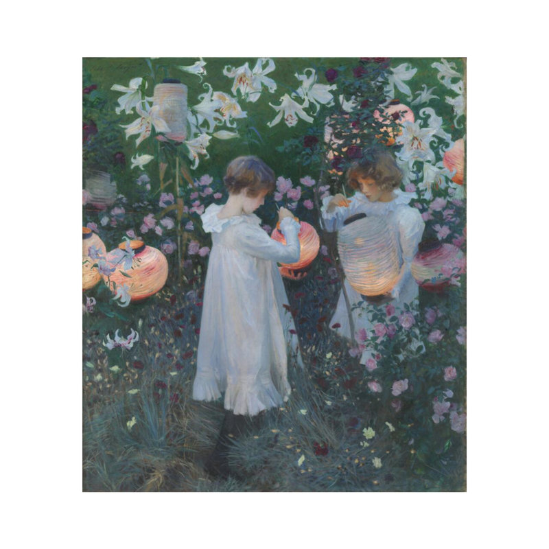 «Carnation Lily Lily Rose» par John Singer Sargent - Impression giclée, H 20 po x l 16 po