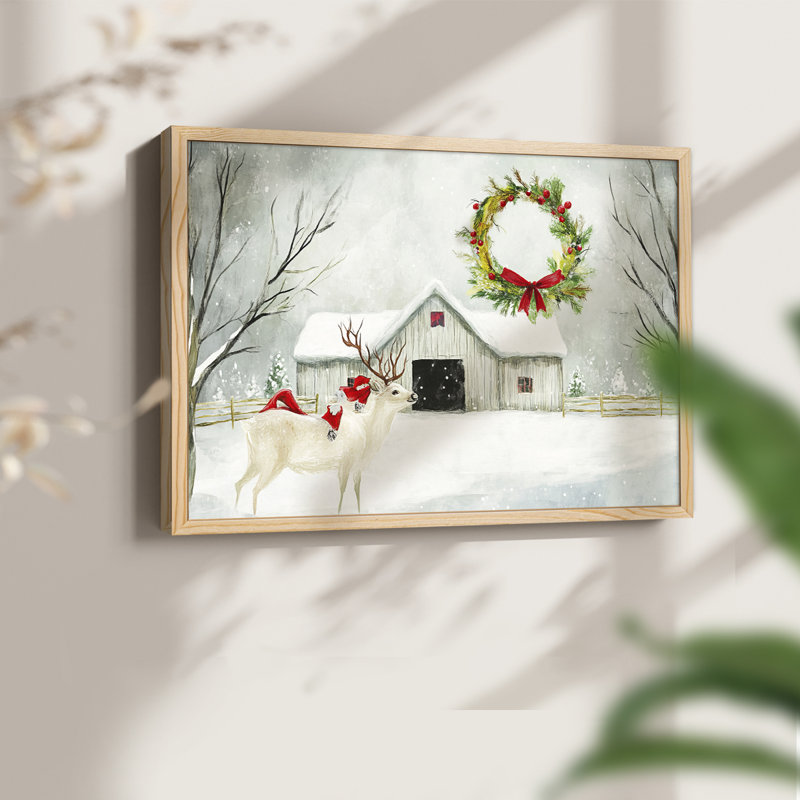 Chirstmas Art-CDLII - Reproduction encadrée - Restickable, H 11 po x l 14 po, Naturel