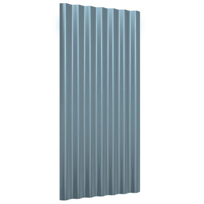 vidaXL Roof Panels Roofing Material Sheet Garage Sheds Powder-coated Steel