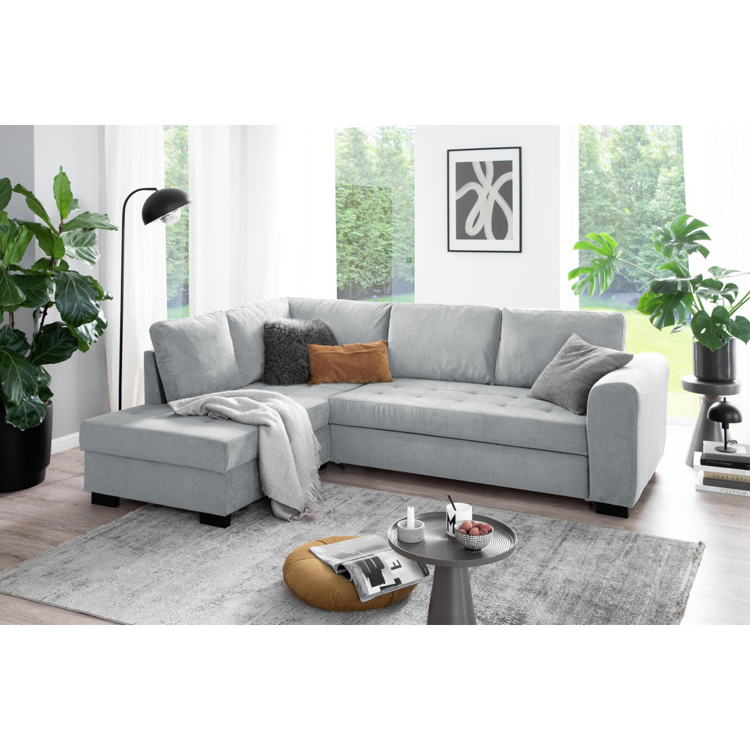 Ecksofa Lequitta mit Bettfunktion