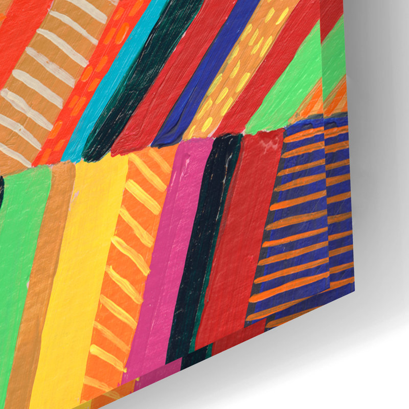 «Rainbow Fields I» par Regina Moore, H 16 po x l 24 po x P 0,2 po