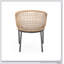Fauteuils club d'extérieur en rotin ARIAS avec coussins résistants à l'eau et structure en fer durable pour le patio ou la cour