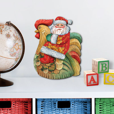 12'' Handmade Wood Shatterproof Holiday Shaped Ornament