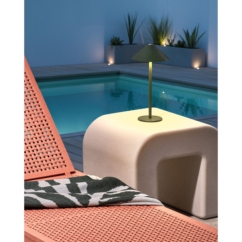 Aluminium Table Lamp, Green