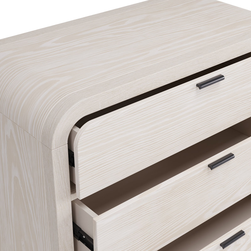 Commode 5 tiroirs Essie, Blanc