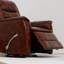 Fauteuil inclinable et pivotant avec repose-pieds manuel Global Home
