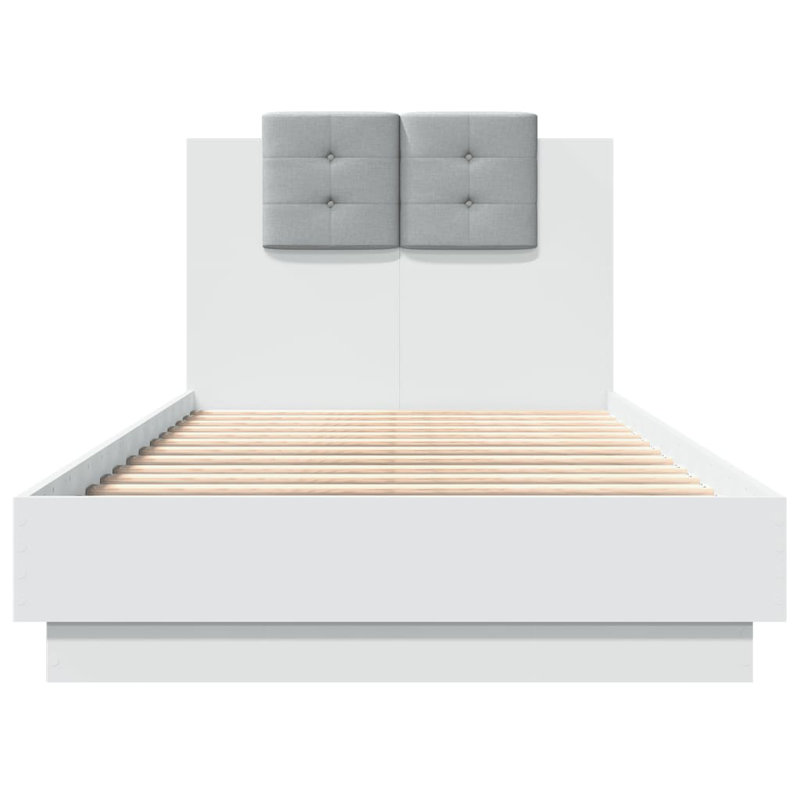 Vandewa Bed, White, UK Single - 90 x 190 cm