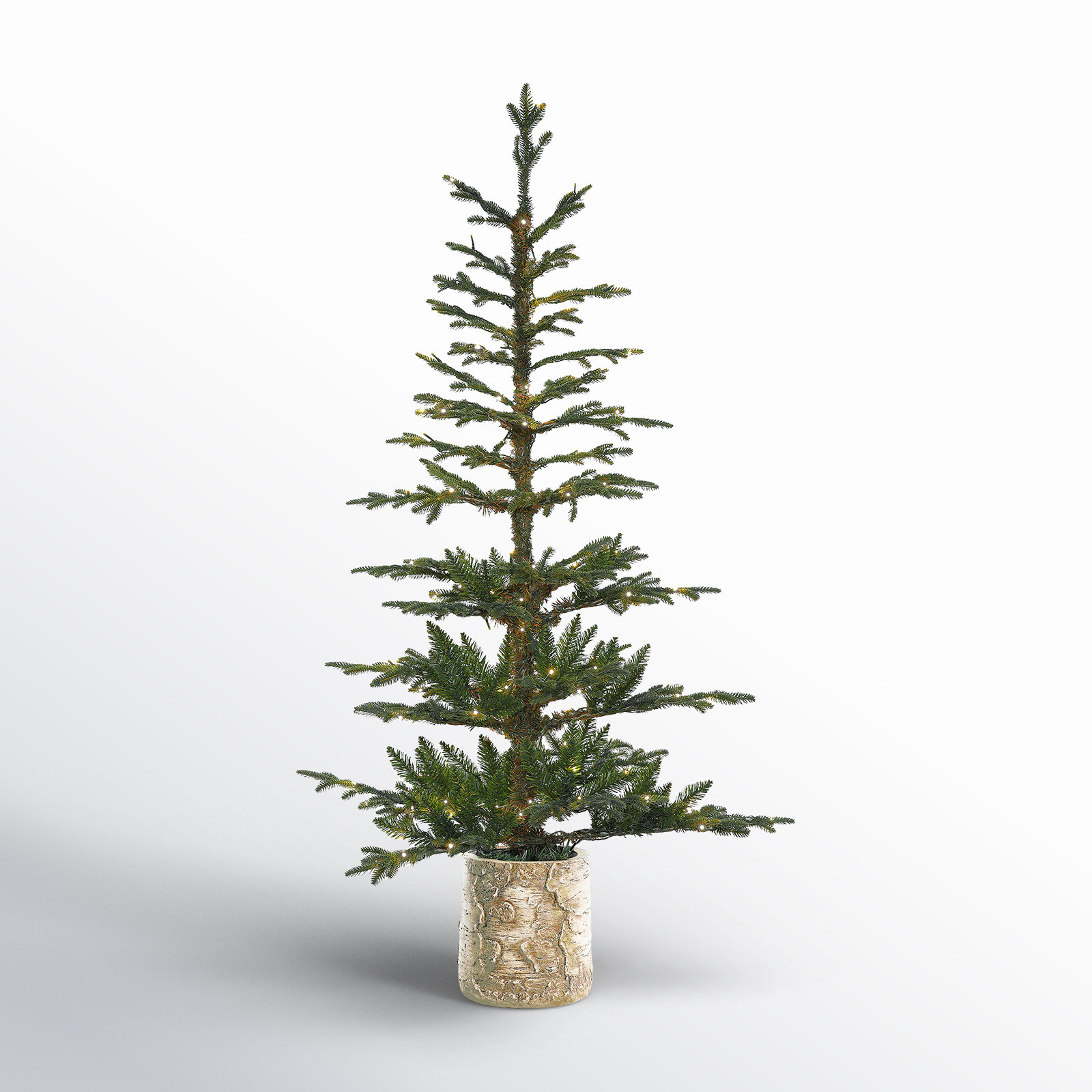 White 5' Pre-Lit Fir Christmas Tree