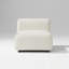 Chaise d'appoint rembourrée moderne avec design moelleux