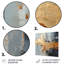 Or et gris, formes liquides modernes IV - décoration murale abstraite en métal-872497892