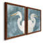 Watercolor Heron Portrait I, toile encadrée de qualité supérieure - prête à être accrochée-1273515515-1273515491