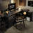 Black Rectangular Solid Wood desk-791259942
