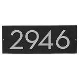 Floating Modern 4" Number Horizontal Address Plaque (4 Digits)
