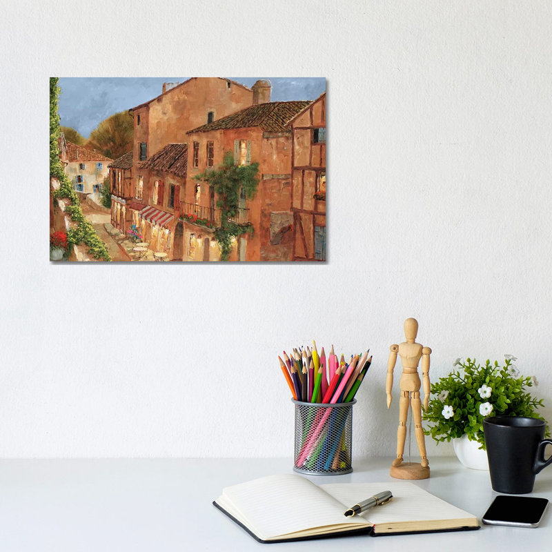 My Balcony by Gilles Archambault - Wrapped Canvas Painting, 20.32 cm H x 30.48 cm W