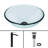 Giovanni Giovanni Round Glass Vessel Bathroom Sink with Faucet-99535947-99535954