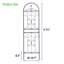 Cadre en métal robuste pour l'extérieur pour plantes grimpantes 71 po x 19,7 po