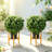 23.6 Inch Artificial Topiary Boxwood Ball Trees
