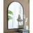 24" X 36" Arched Mirror With Metal Frame, Wall Mirror For Living Room Bedroom Entryway