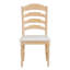 Chaises de salle à manger rembourrées 4 pièces Vintage