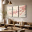 3 panneaux muraux, impression sur toile Cherry Blossom-1598888149