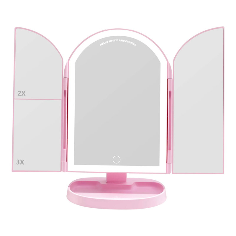 Miroir de maquillage à trois volets à DEL Impressions Vanity Hello Kitty And Friends Core