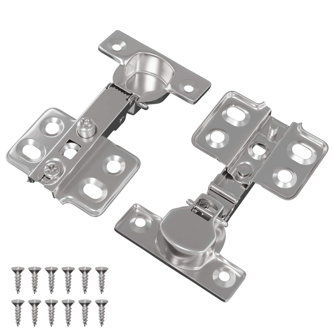 Vidaxl Hinge 2 Pcs Nickel 85 X 52.5 X 9.5 Mm Iron - Image 2