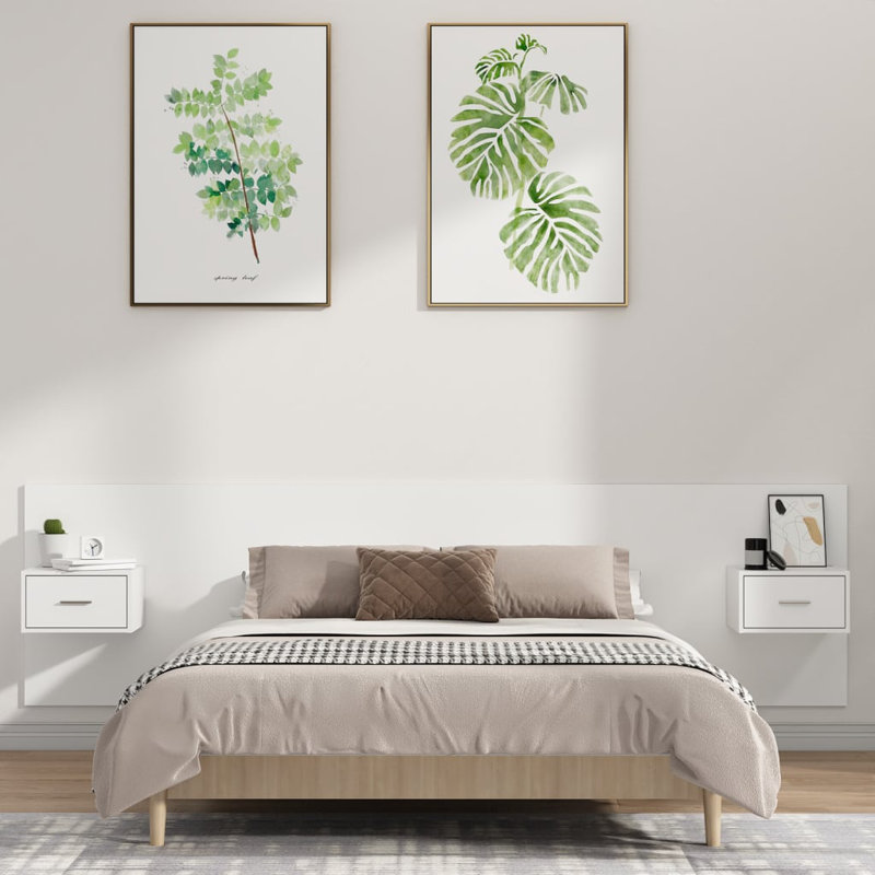 Jamad UK Double - DE 135 X 190 Cm Headboard, White, Super King (6')