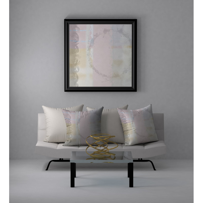 Abstract Throw Pillow, 24" H x 24" W
