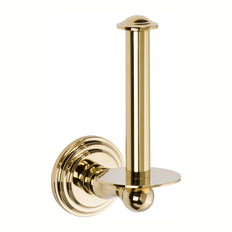 Chelsea Spare Toilet Paper Holder, Polished Brass