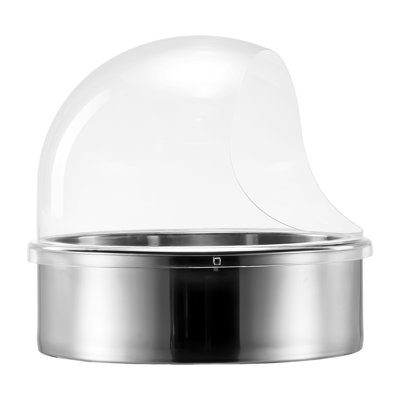 Cotton Candy Machine Cover, Transparent Acrylic Dome Bubble Shield, Cotton Candy Machine Bubble Shield Compatible with 20.5in Cottons Candies Machines Bowl for Party, Shops, Bottom Groove Design
