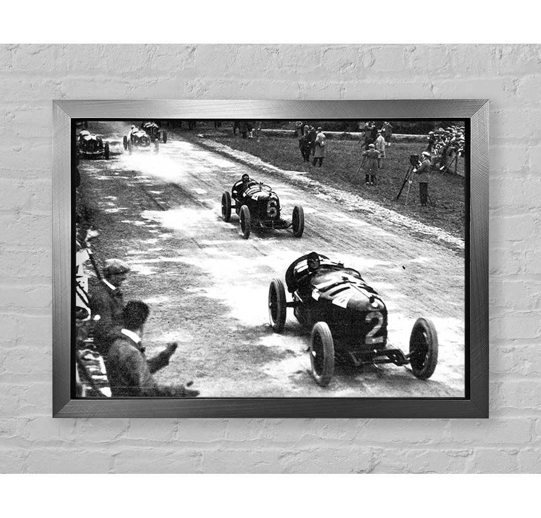 Vintage Formula One Crowd - Einzelner Bilderrahmen Kunstdrucke