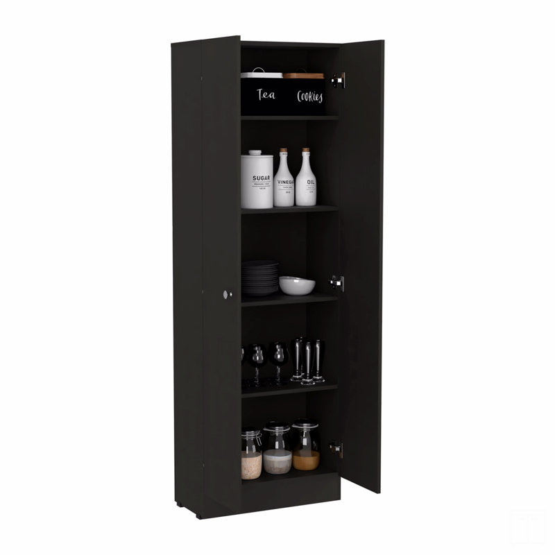 Storage Cabinet Pipestone, Double Door, Black