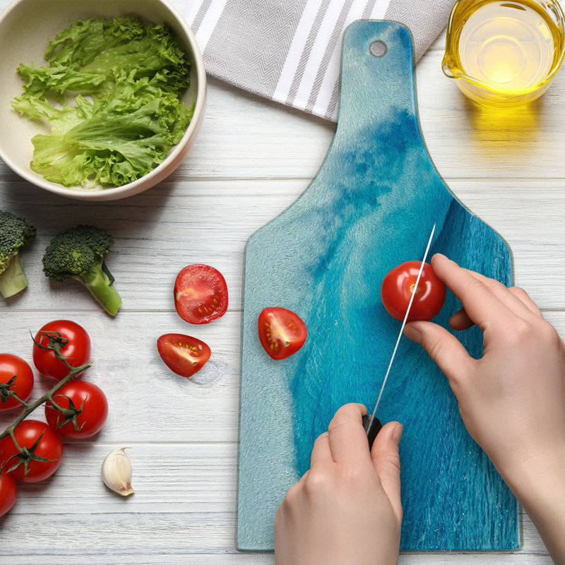Planche à découper en verre trempé Ambesonne