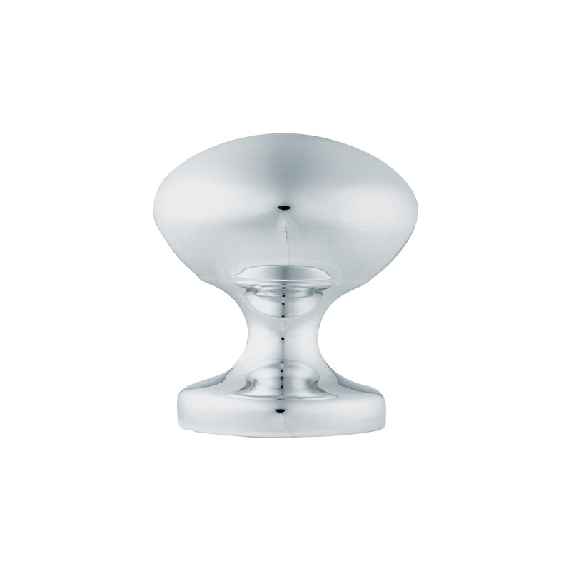 Hegland Easy Centre Door Knob, Polished Chrome