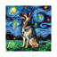 German Shepherd Night II by Aja Trier - Wrapped Canvas Painting-444607453